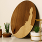 Budhha in Meditation-Handcrafted in Veneer Art (Brown)