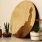 Budhha in Meditation-Handcrafted in Veneer Art (Beige)