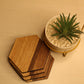 Rustic Geometry Coaster – Set of 4
