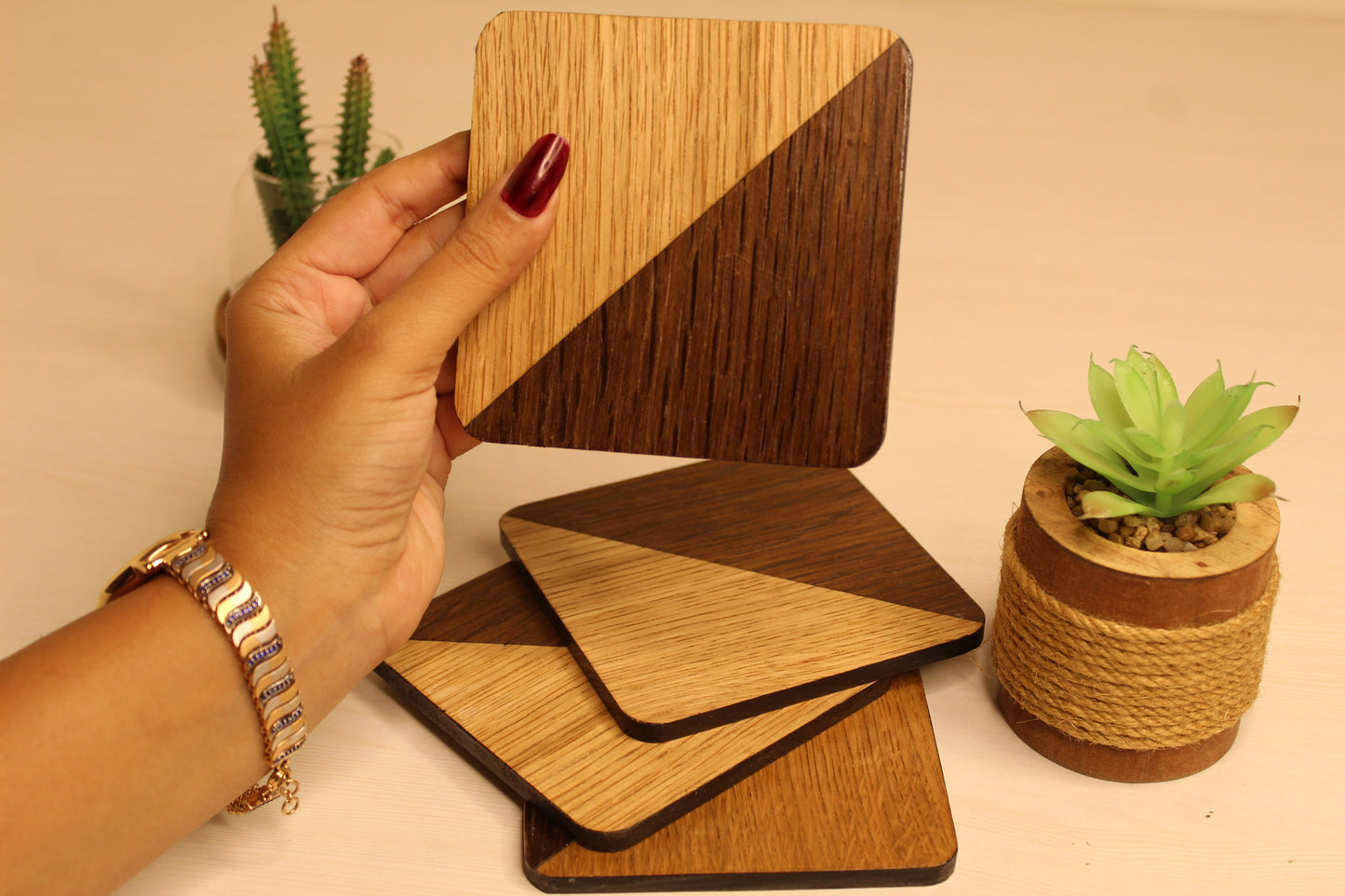 DuoTone Square Coaster – Set of 4