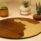 Budhha in Meditation-Handcrafted in Veneer Art (Brown)