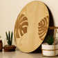 Tropica Leaves-Hand Crafted Veneer Art(Beige)