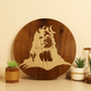 Adiyogi in Dhyan Mudra – Hand Crafted Veneer Art (Brown)
