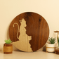 Hanuman Ji in Dhyan Mudra – Hand Crafted Veneer Art (Brown)