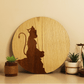 Hanuman Ji in Dhyan Mudra – Hand Crafted Veneer Art (Beige)