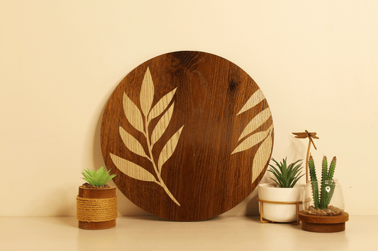 Serene Branch-Hand Crafted Veneer Art(Brown)