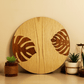 Tropica Leaves-Hand Crafted Veneer Art(Beige)