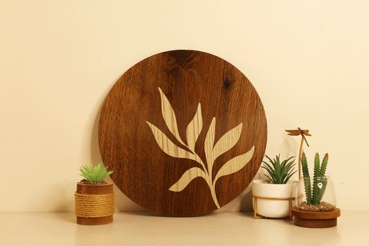 Rustic Banch-Hand Crafted Veneer Art(Brown)