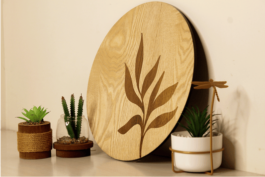 Rustic Banch-Hand Crafted Veneer Art(Beige)