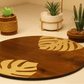 Tropica Leaves-Hand Crafted Veneer Art(Brown)