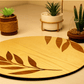 Serene Branch-Hand Crafted Veneer Art(Beige)